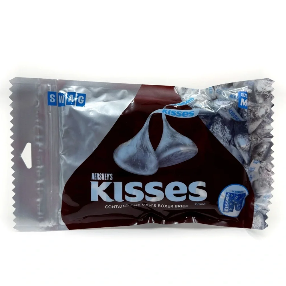 Hershey’s Kisses Swag Boxer Briefs Underwear Gift Blue Mens Size Medium